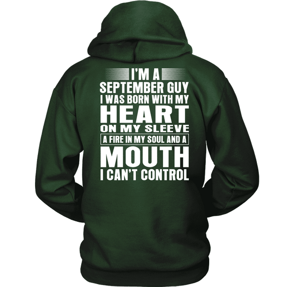 Limited Edition ***September Guy Heart On Sleeve Back Print*** Shirts