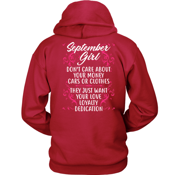 Limited Edition ***September Girl Don't Care About Money*** Shirts & Hoodies
