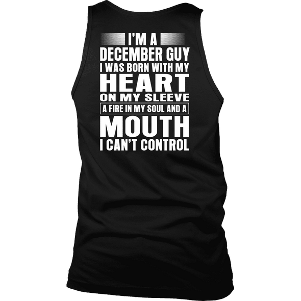 Limited Edition **December Guy Heart On Sleeve Back Print*** Shirts & Hoodies
