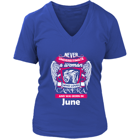 June Women Who Loves Camera Shirts, Hoodie & Tank