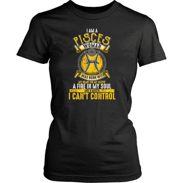 I Am A Pisces Woman Shirt Yellow Print, Hoodie & Tank