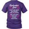 Limited Edition ***September Girl Don't Care About Money*** Shirts & Hoodies