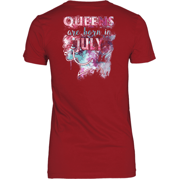 **Limited Edition** July Born Queen Back Print Shirt