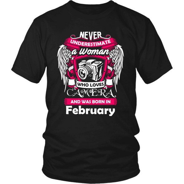 February Women Who Loves Camera Shirts, Hoodie & Tank