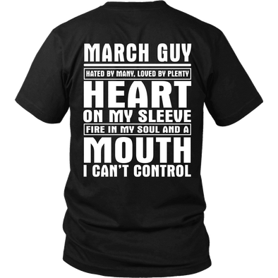 Limited Edition ***March Guy - Can't Control Mouth Back Print*** Shirts & Hoodies