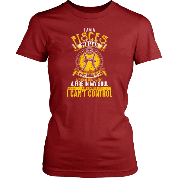 I Am A Pisces Woman Shirt Yellow Print, Hoodie & Tank