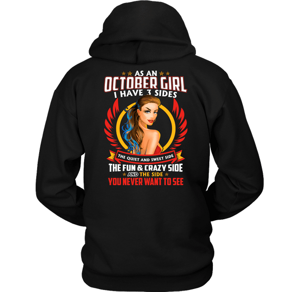 Limited Edition **October Girl 3 - Sided** Shirts & Hoodies
