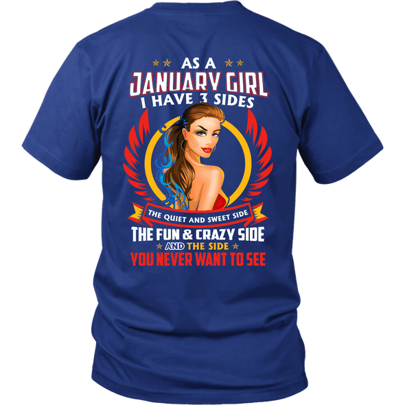 Limited Edition ***January Girl 3 - Sides*** Shirts & Hoodies