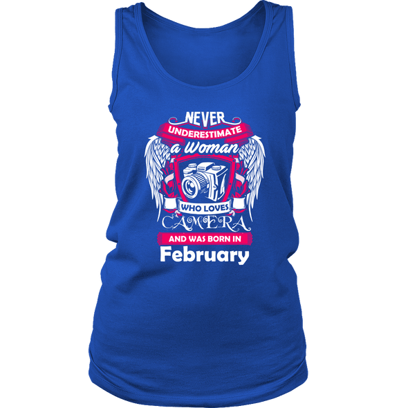February Women Who Loves Camera Shirts, Hoodie & Tank