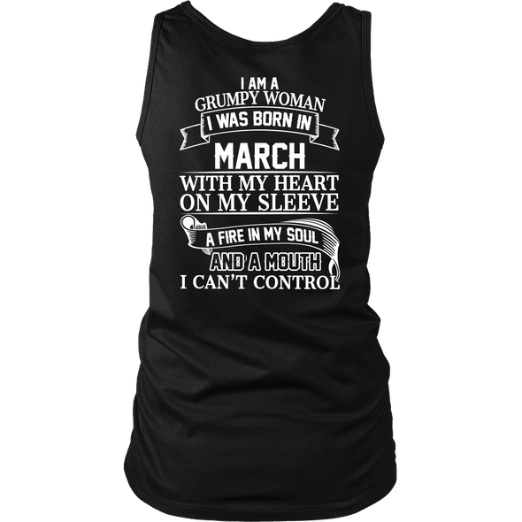 Limited Edition March  Grumpy Women White Back Print