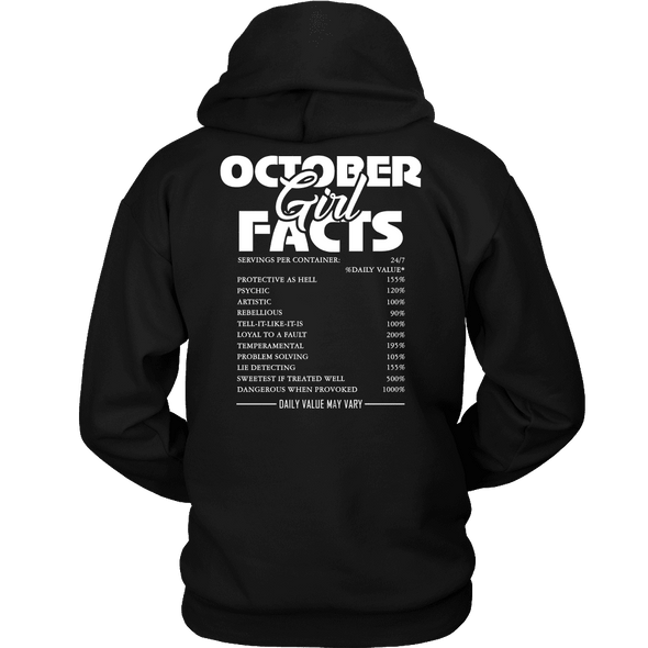 Limited Edition ***October Girl Facts*** Hoodies