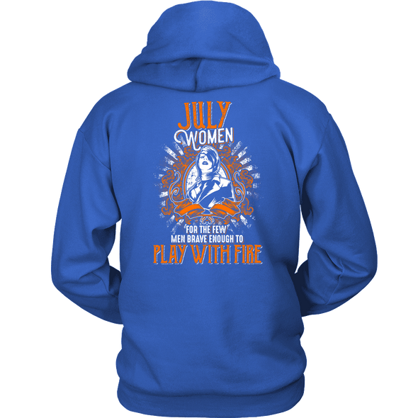Limited Edition July Women Play With Fire Back Print Shirt