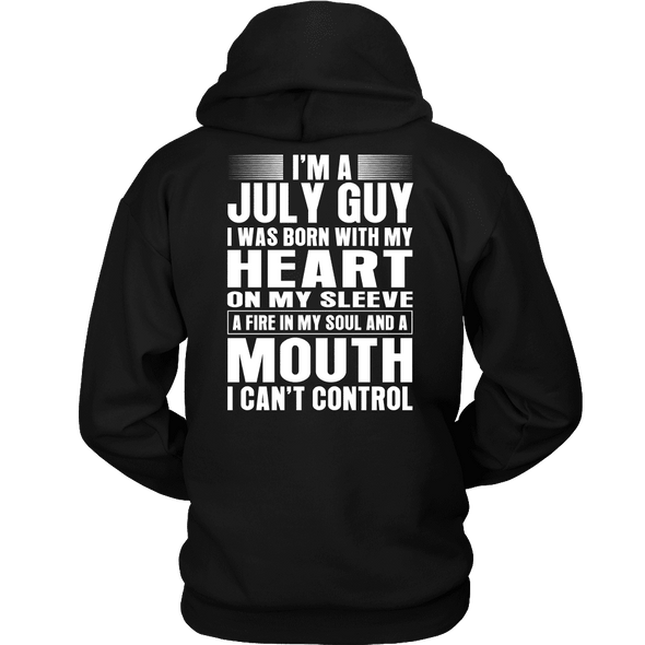 Limited Edition ** July Guy Heart On Sleeve Back Print*** Shirts & Hoodies