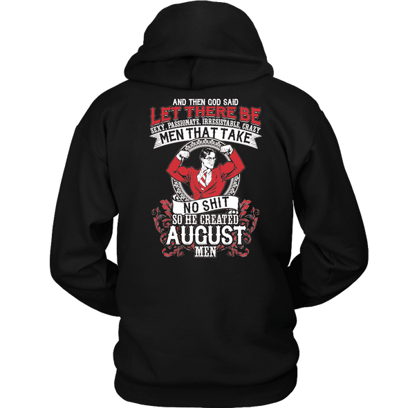 Limited Edition **God Created August Men** Shirts & Hoodies