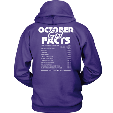 Limited Edition ***October Girl Facts*** Hoodies