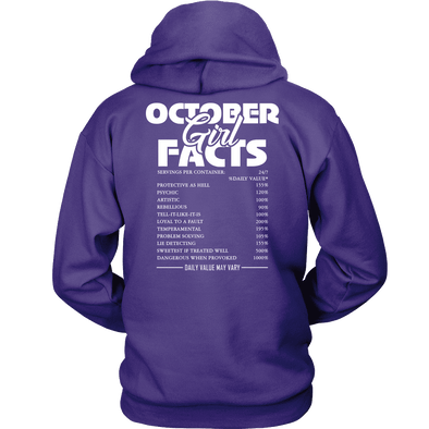 Limited Edition ***October Girl Facts*** Hoodies