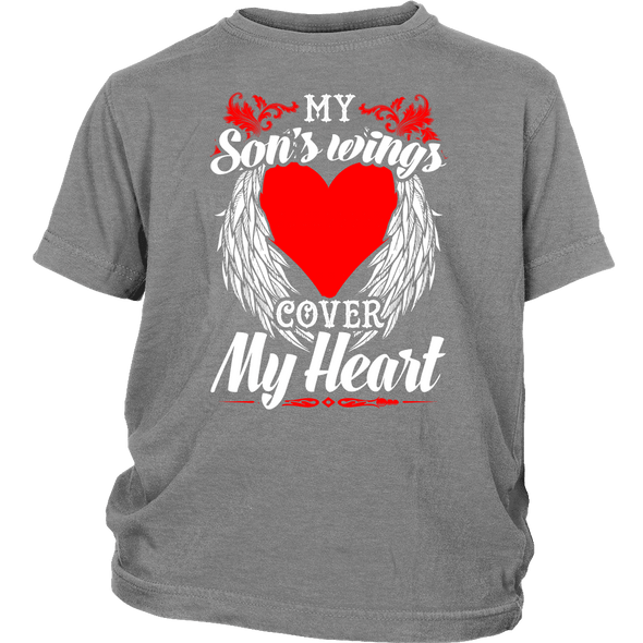 My Sons Wings Cover My Heart Shirts, Hoodie & Tank