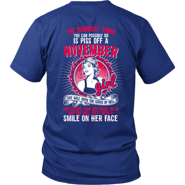 Limited Edition ***Piss Of November Girl*** Shirts & Hoodies