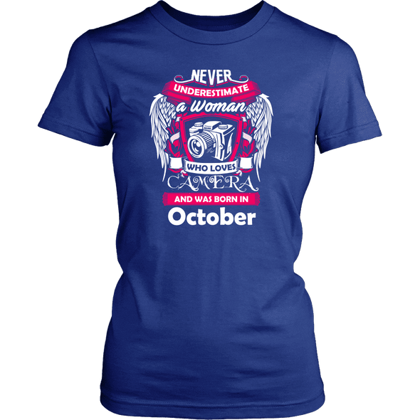 October Women Who Loves Camera Shirts, Hoodie & Tank