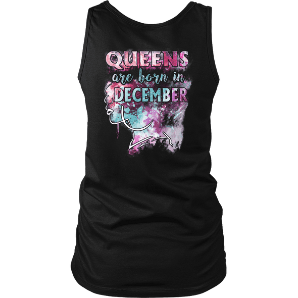**Limited Edition** December Born Queens Back Print Shirt
