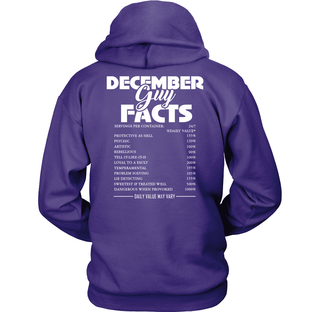 Limited Edition December Guy Facts Shirts Hoodies