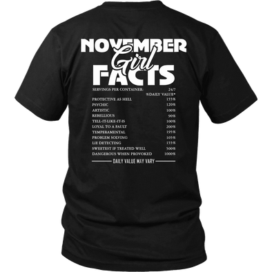 Limited Edition ***November  Girl Facts*** Shirts & Hoodies