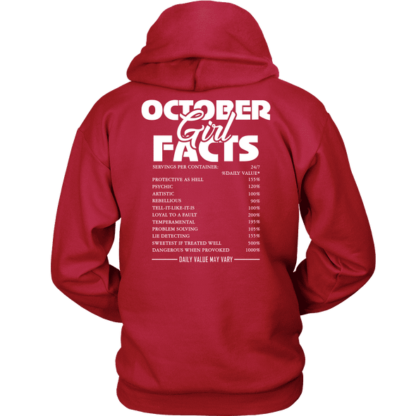 Limited Edition ***October Girl Facts*** Hoodies