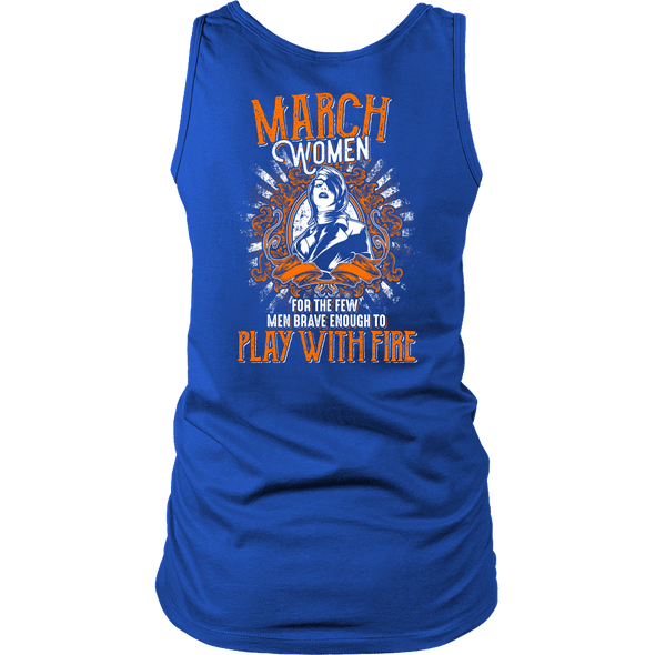 Limited Edition March Women Play With Fire Back Print Shirt