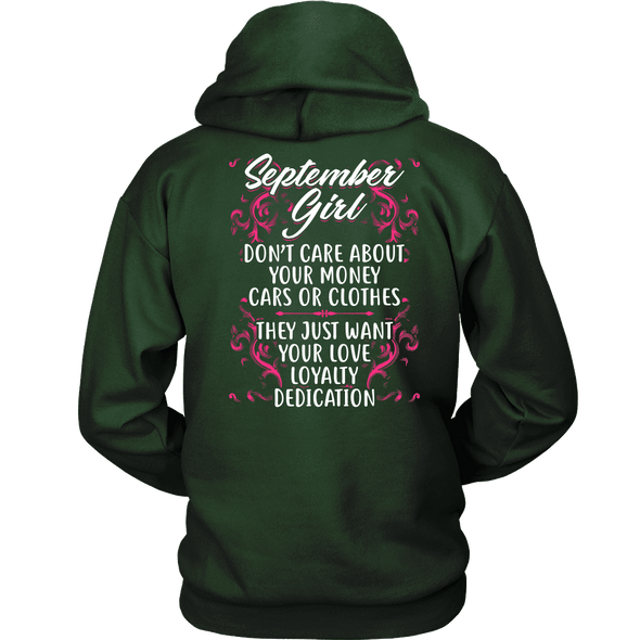 Limited Edition ***September Girl Don't Care About Money*** Shirts & Hoodies
