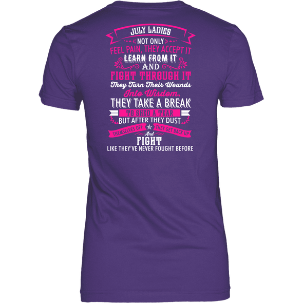Limited Edition ***July Ladies*** Back Print Shirts & Hoodies