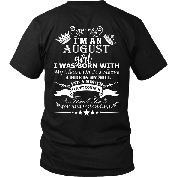 August Born Girl White Printed Shirts