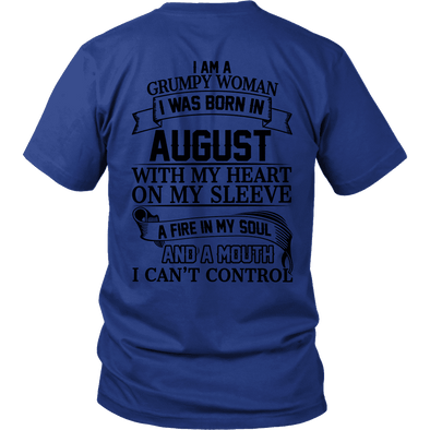 Limited Edition August Grumpy Women Black Back Print