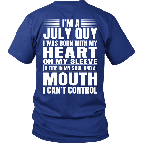 Limited Edition ** July Guy Heart On Sleeve Back Print*** Shirts & Hoodies