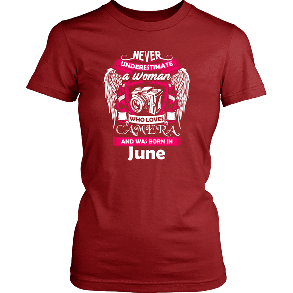 June Women Who Loves Camera Shirts, Hoodie & Tank