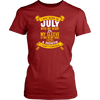 * Limited Edition Born In July With My Heart Front Print Shirt *