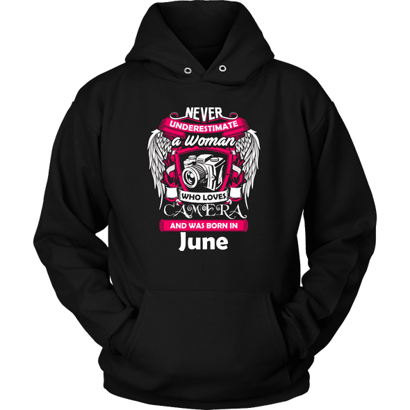 June Women Who Loves Camera Shirts, Hoodie & Tank