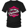 Limited Edition Proud To Be Born In September Shirts