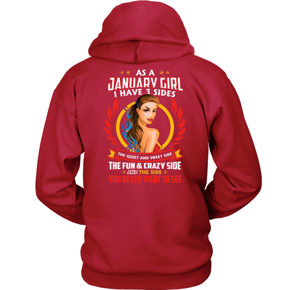 Limited Edition ***January Girl 3 - Sides*** Shirts & Hoodies