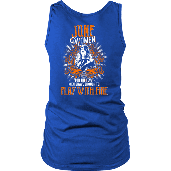Limited Edition June Women Play With Fire Back Print Shirt
