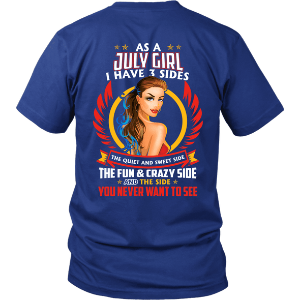Limited Edition ***July Girl 3 - Sides*** Shirts & Hoodies
