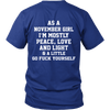 Limited Edition ***November Girl Peace Love*** Shirts & Hoodies