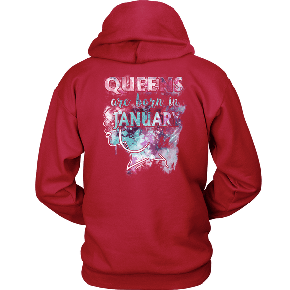 **Limited Edition** January Born Queens Back Print Shirt