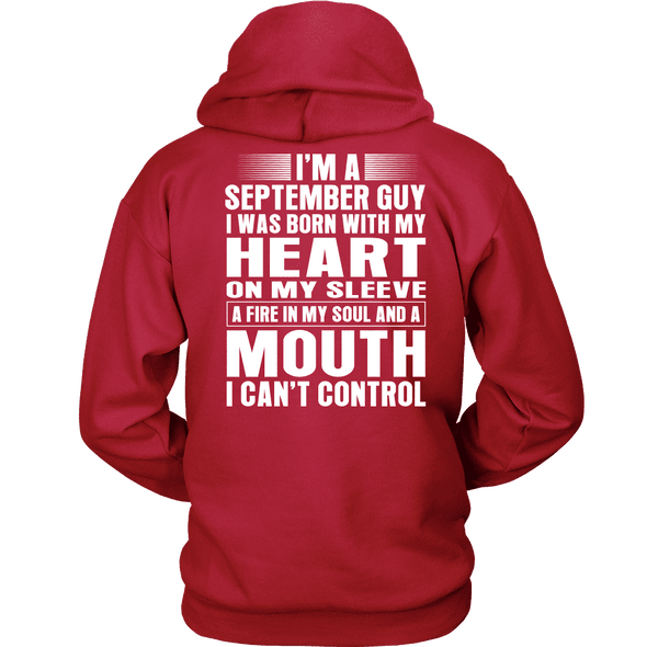 Limited Edition ***September Guy Heart On Sleeve Back Print*** Shirts