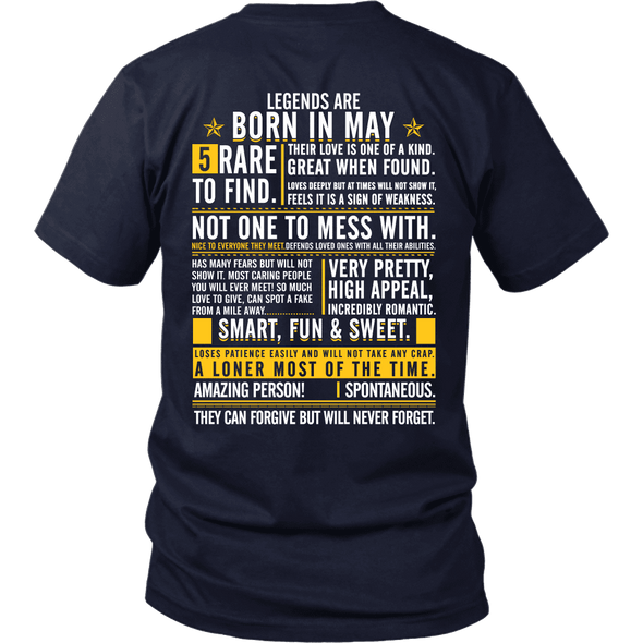 Legends Are Born In May - Limited Edition Shirt