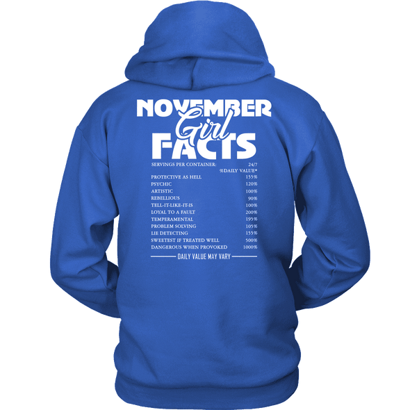Limited Edition ***November  Girl Facts*** Shirts & Hoodies
