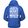 Limited Edition **January Guy Heart On Sleeve Back Print*** Shirts & Hoodies