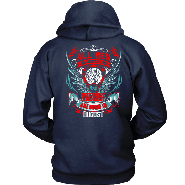 Best Men Are Born In August Back Print Shirt, Hoodie & Tank