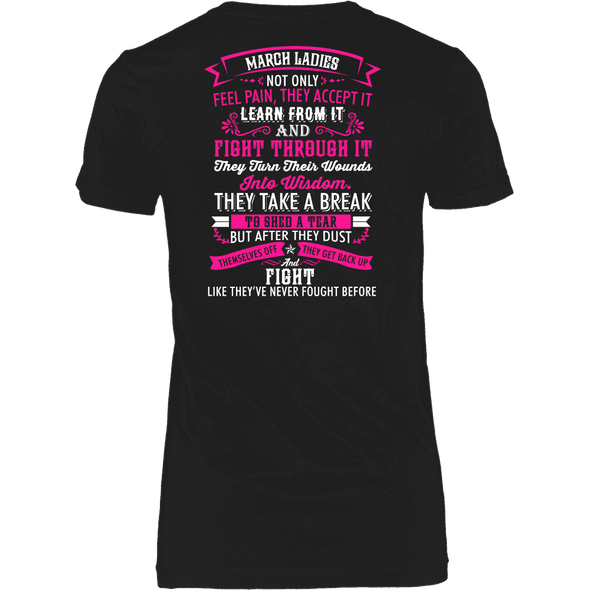 Limited Edition ***March Ladies*** Back Print Shirts & Hoodies