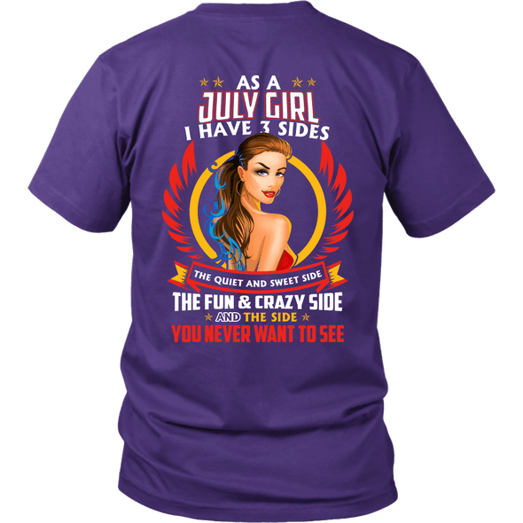 Limited Edition ***July Girl 3 - Sides*** Shirts & Hoodies