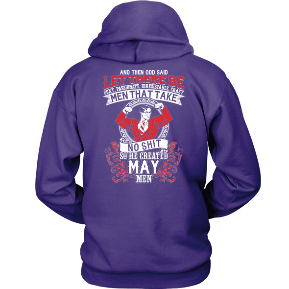 LIMITED EDITION **GOD CREATED MAY MEN** SHIRTS & HOODIES